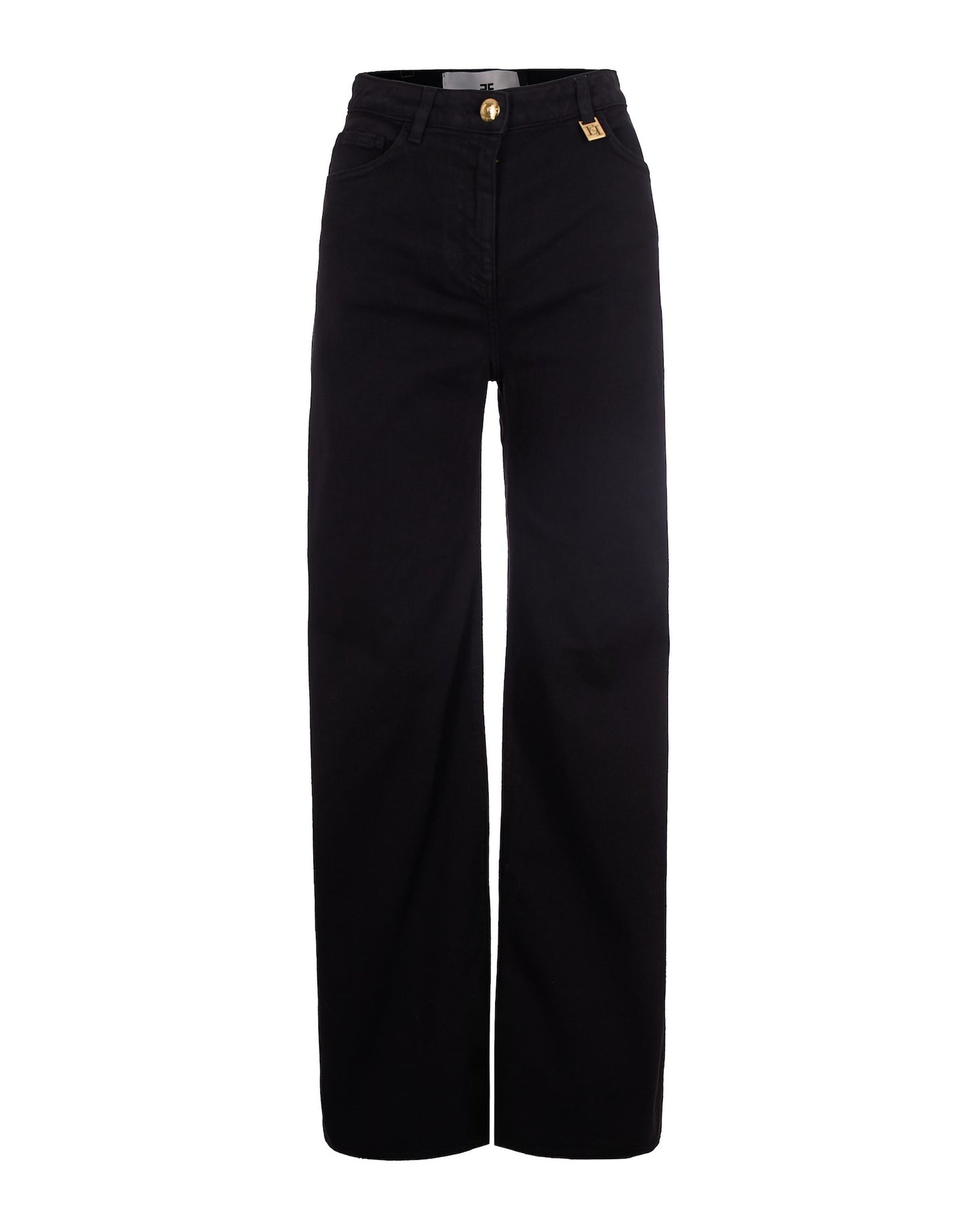 Jeans With Logo Detail Black