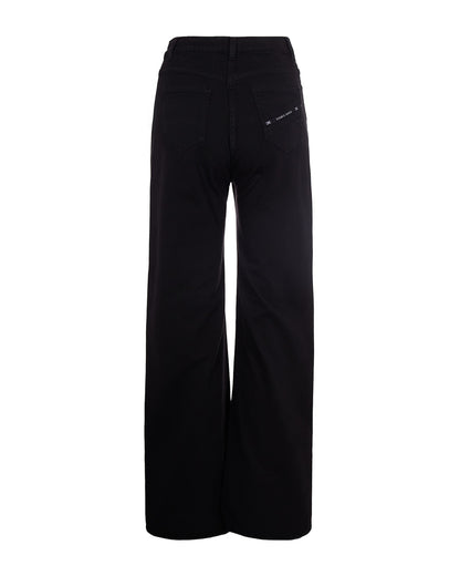 Jeans With Logo Detail Black