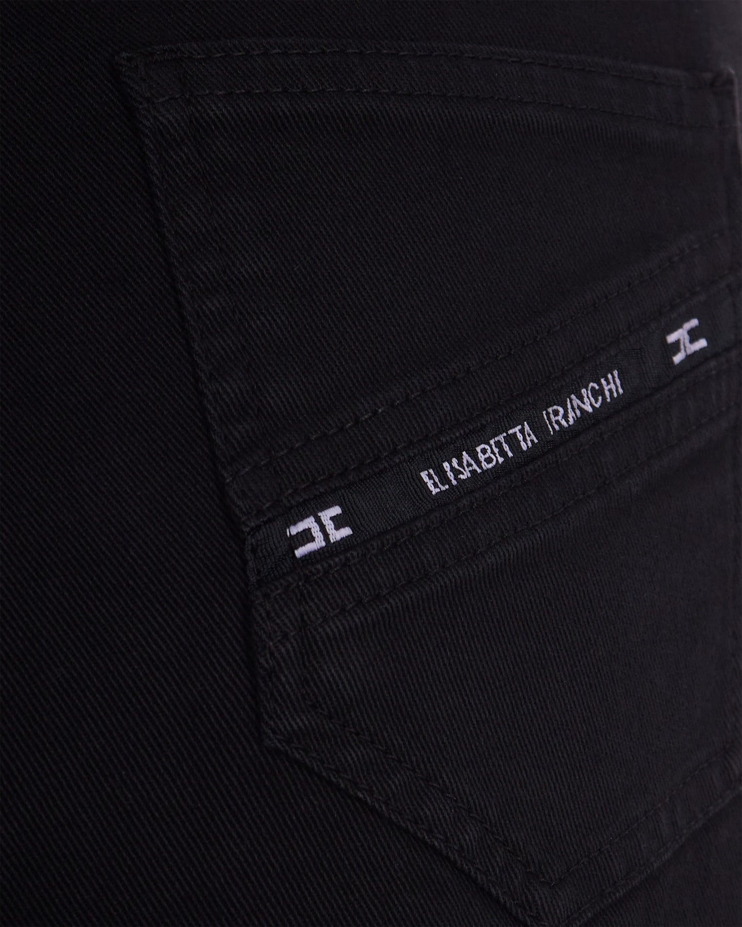 Jeans With Logo Detail Black