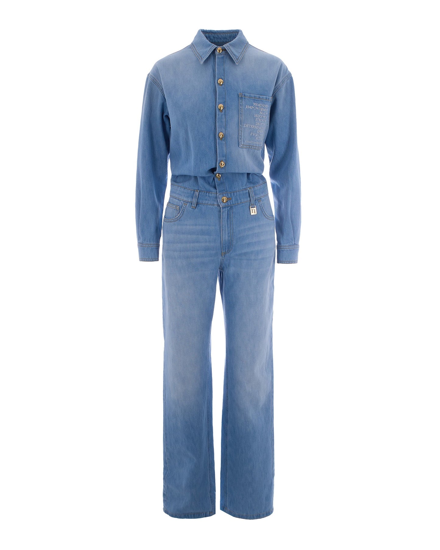 Denim Jumpsuit Light Blue