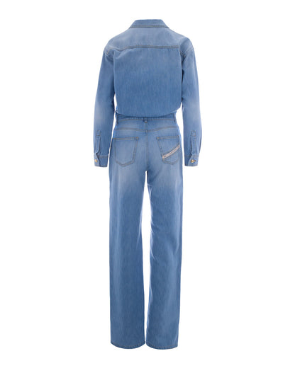 Denim Jumpsuit Light Blue