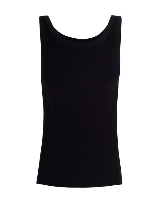 Sleeveless Knit Top Black/Butter