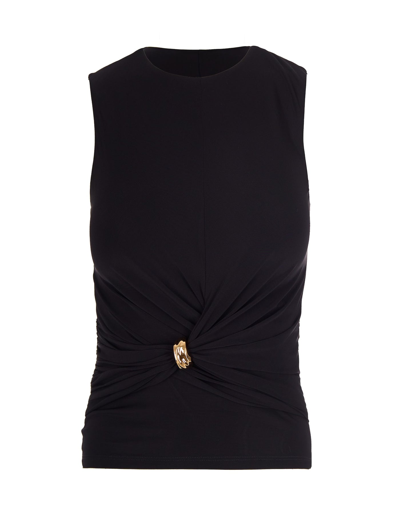 Sleeveless Jersey Top Black