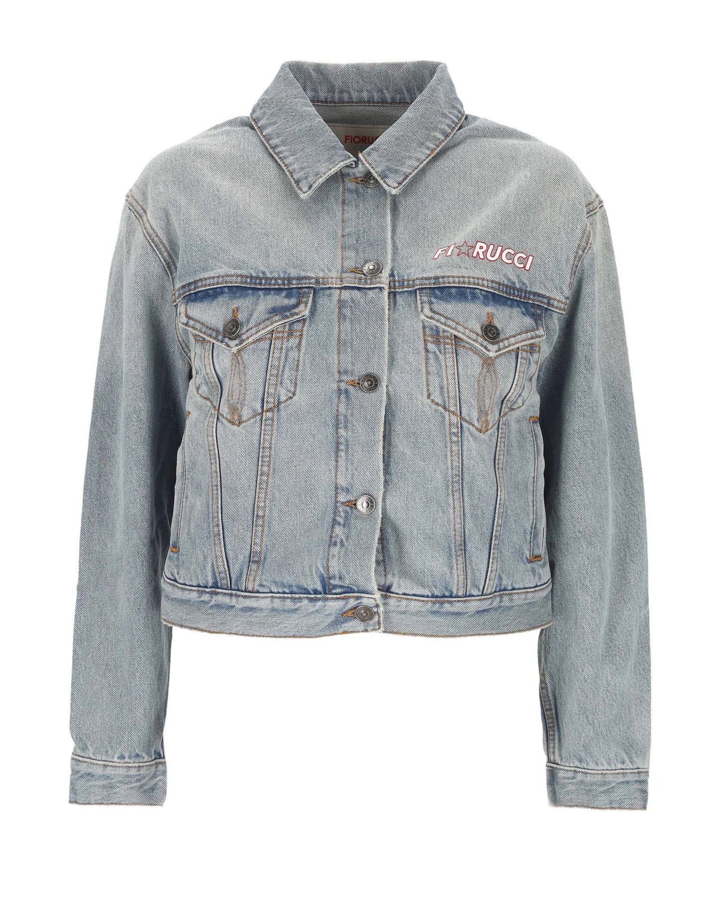 Denim Jacket Light Blue Star Logo