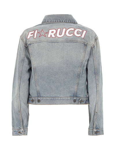 Denim Jacket Light Blue Star Logo