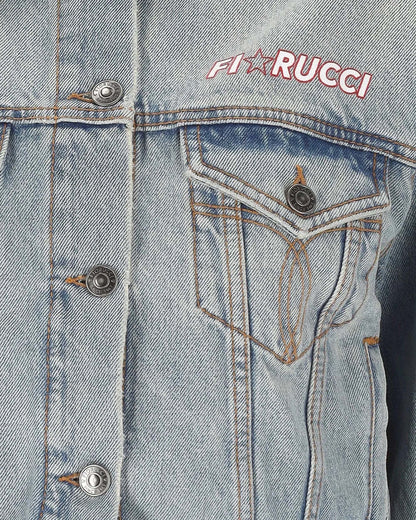 Denim Jacket Light Blue Star Logo