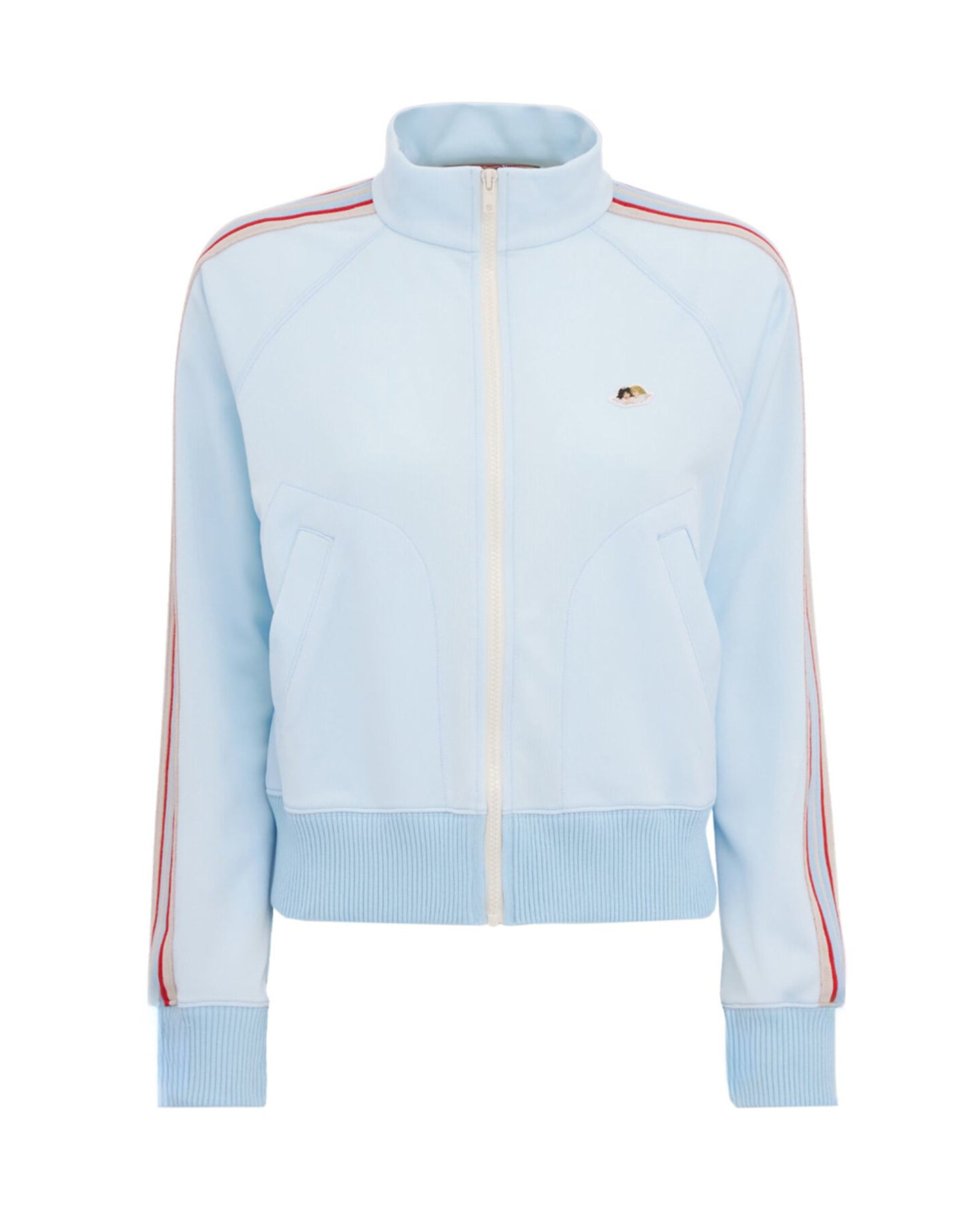 Cropped Sweatshirt Angel Patch Light Blue
