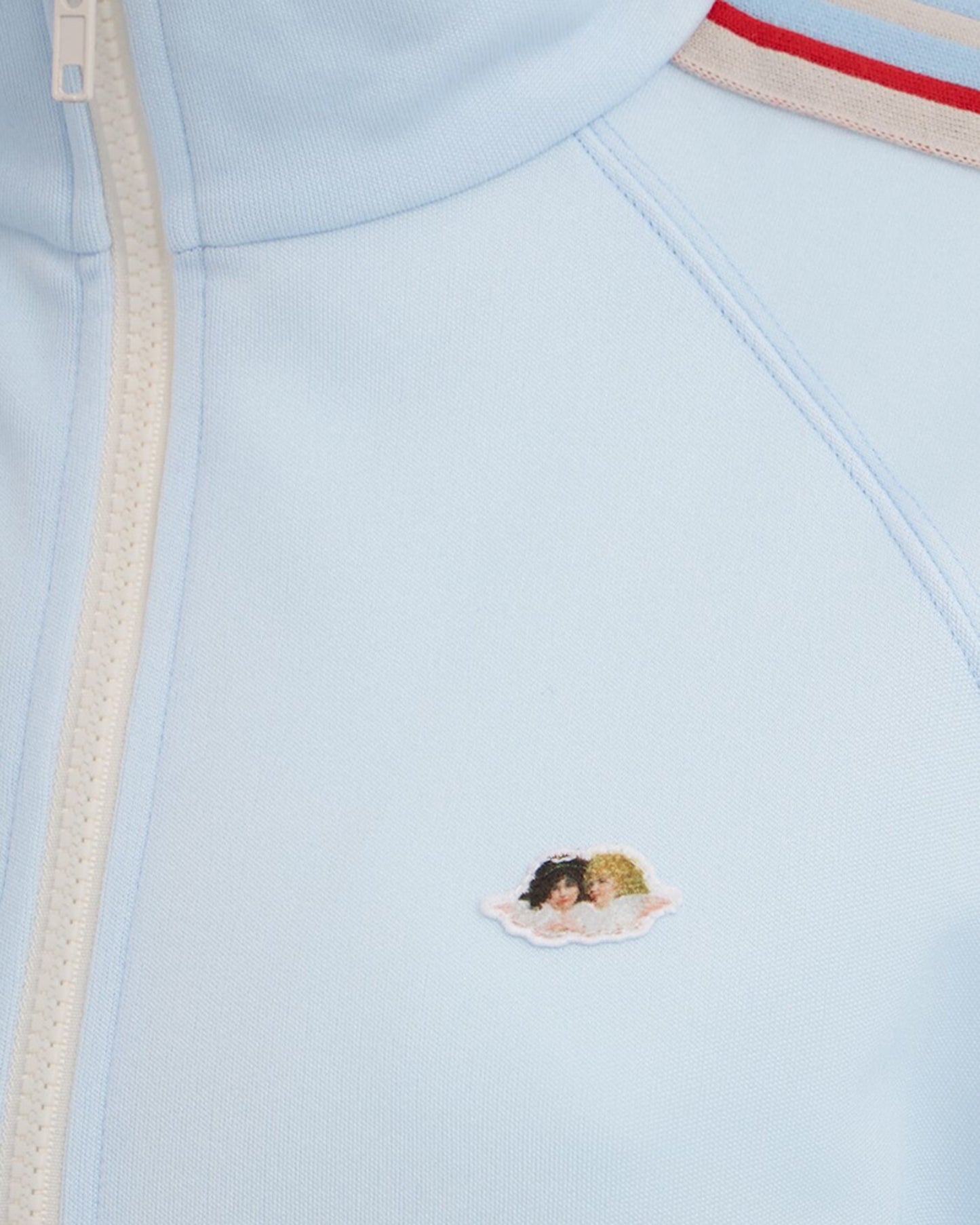Cropped Sweatshirt Angel Patch Light Blue