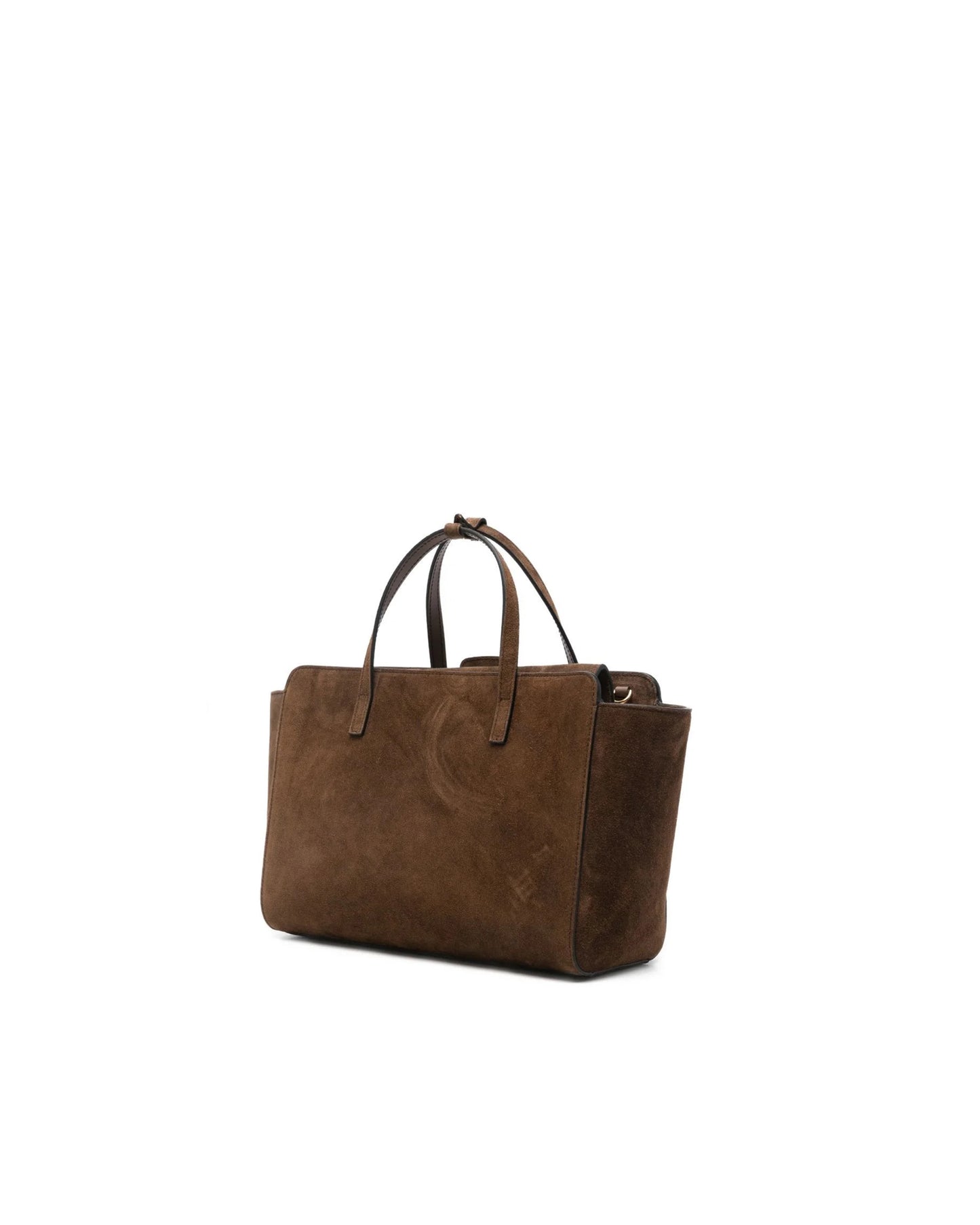 Handbag Flap M Suede Chocolate
