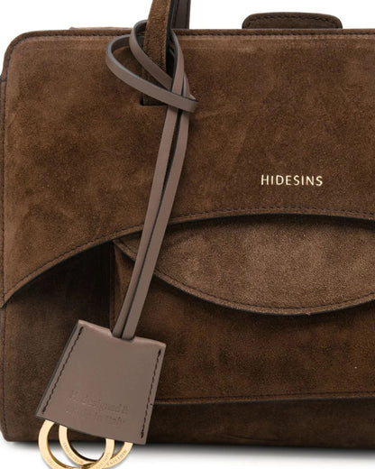 Handbag Flap M Suede Chocolate