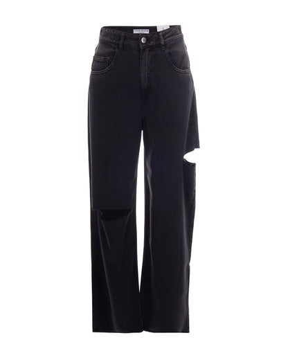 Wide-Leg Jeans Poppy Black