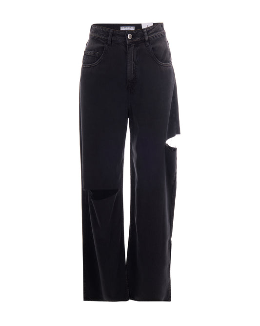 Wide-Leg Jeans Poppy Black