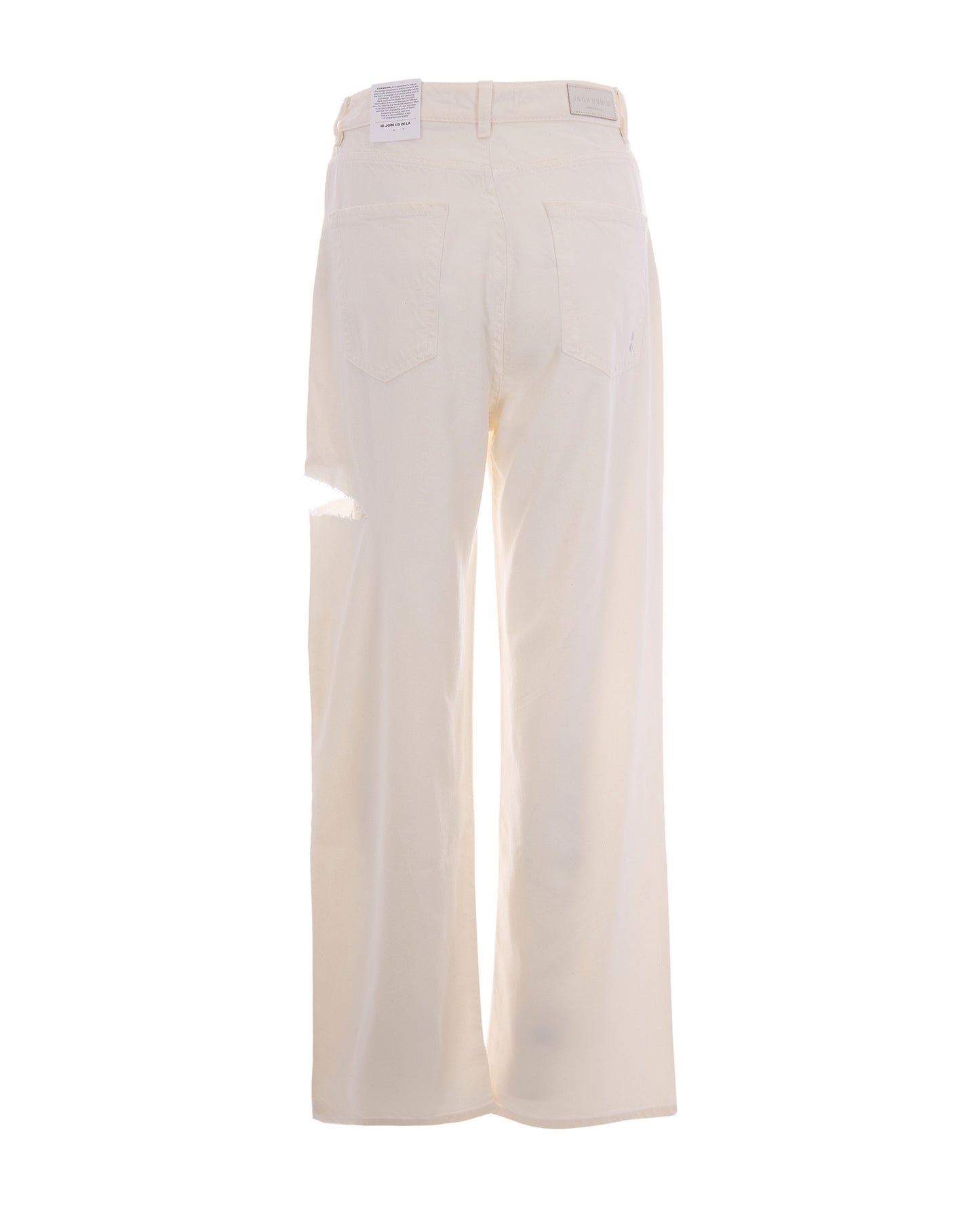 Wide-Leg Jeans Poppy White