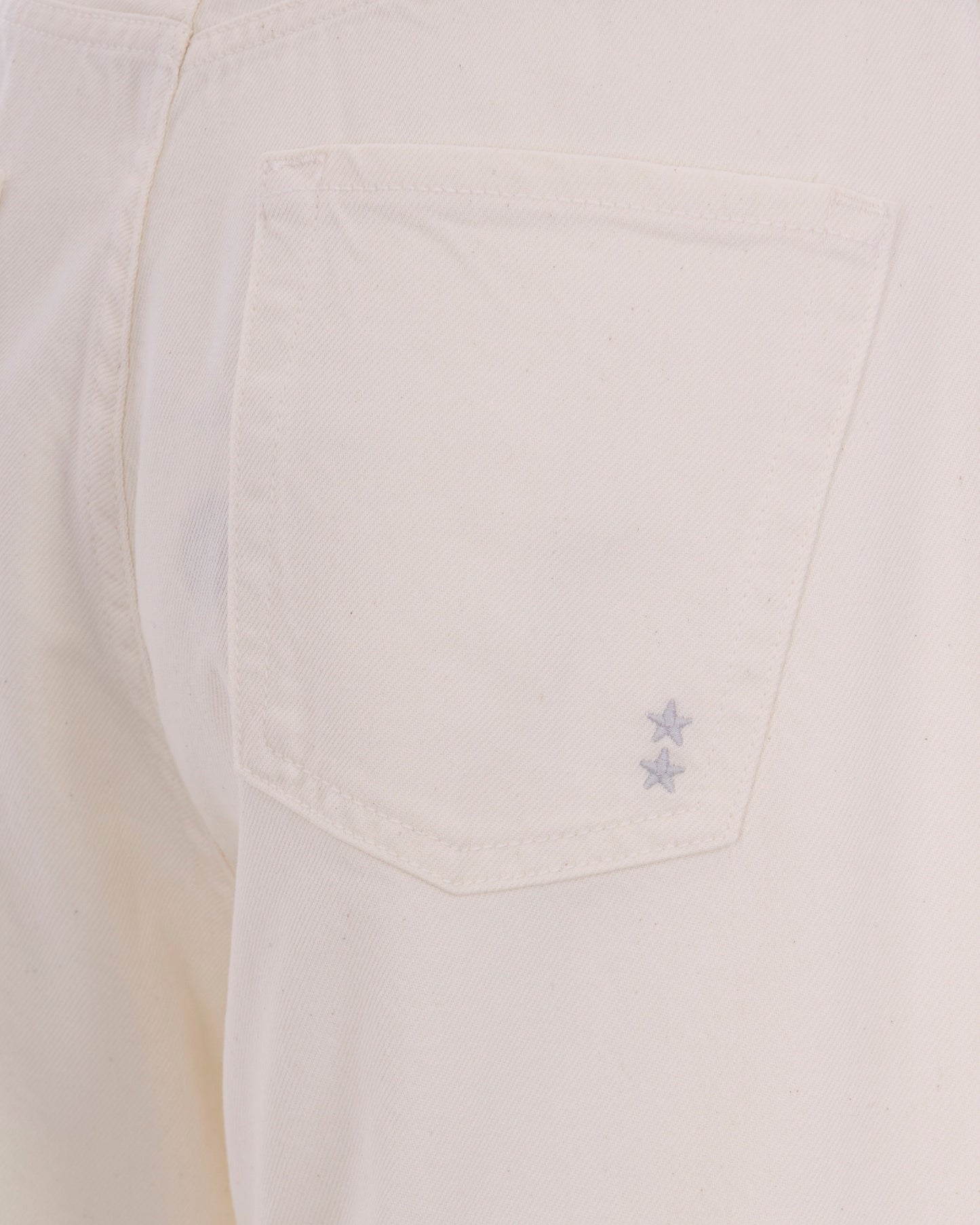 Wide-Leg Jeans Poppy White