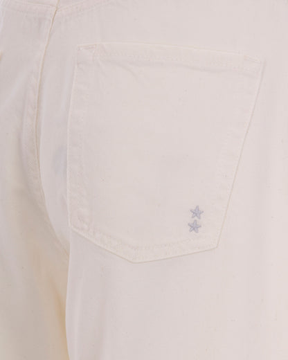 Wide-Leg Jeans Poppy White