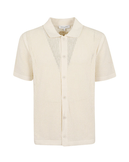 Cardigan Open Knit Pure Ecru