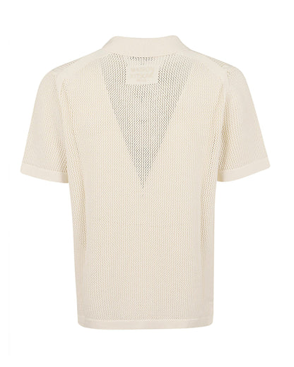 Cardigan Open Knit Pure Ecru