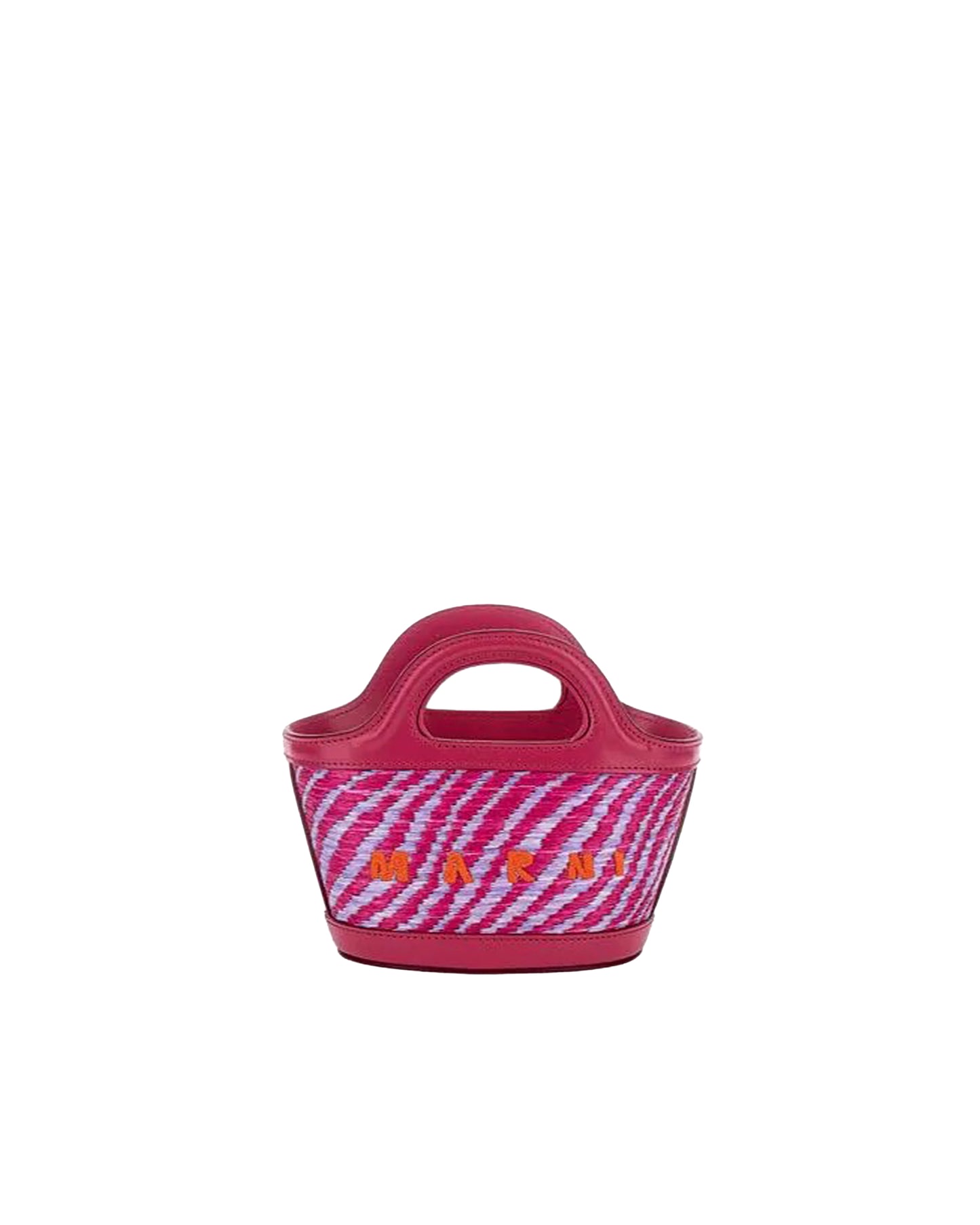 Handbag Tropicalia Micro Rafia Blackcurrant