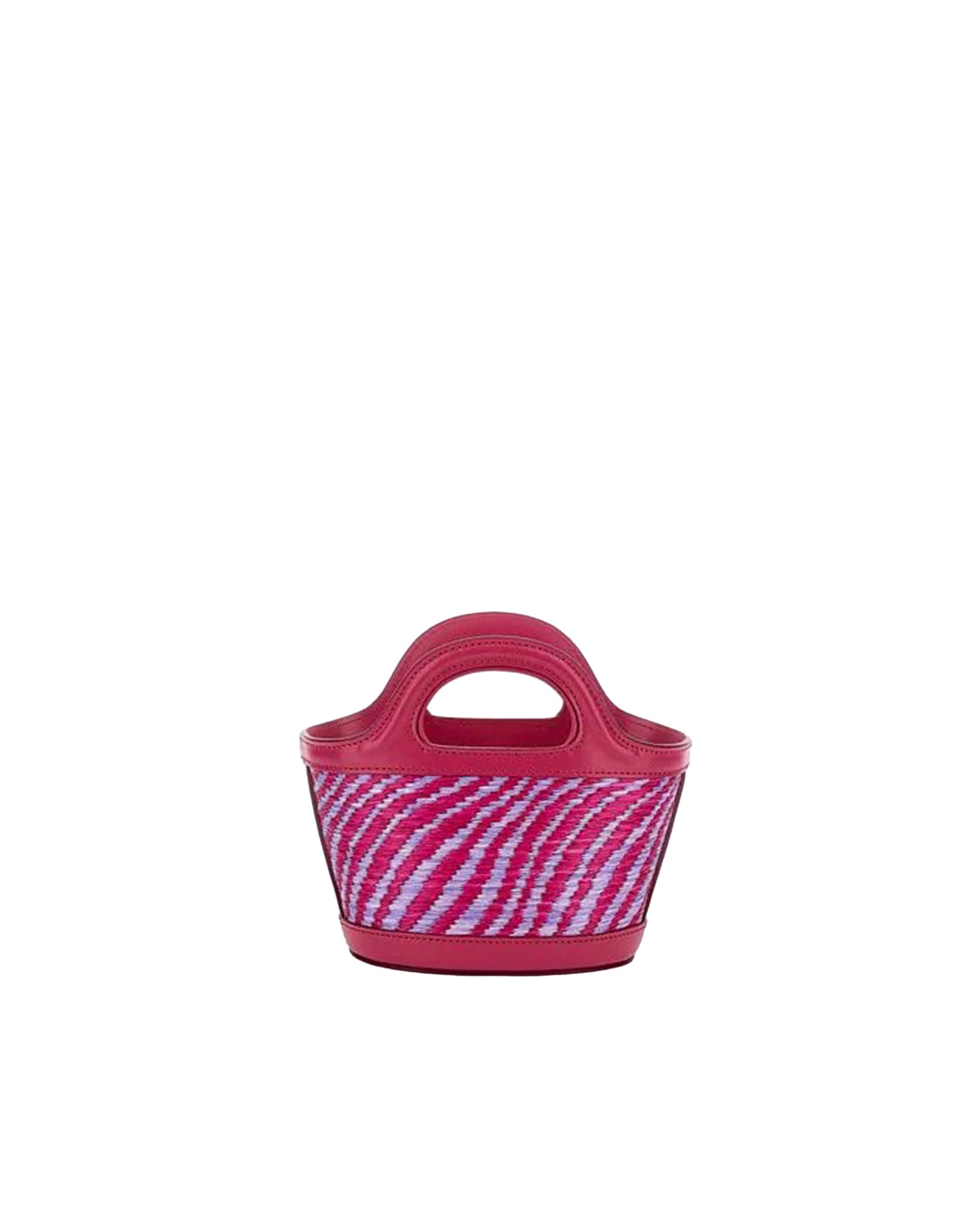 Handbag Tropicalia Micro Rafia Blackcurrant