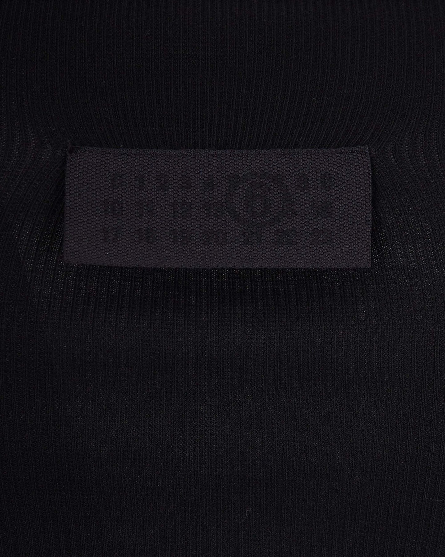 Ribbed Cotton Tank Top Black