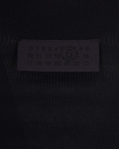 Ribbed Cotton Tank Top Black