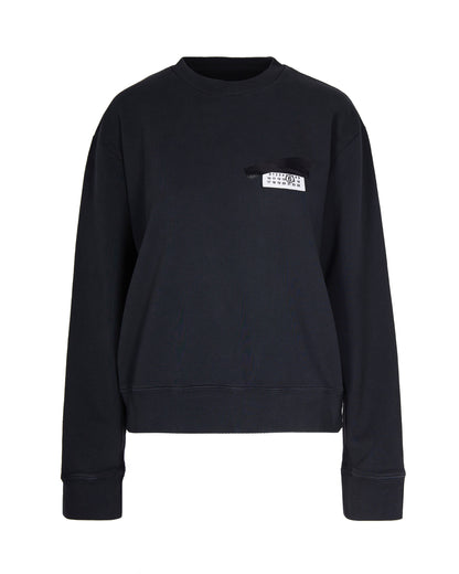 Sweatshirt Numeric Signature Washed Black
