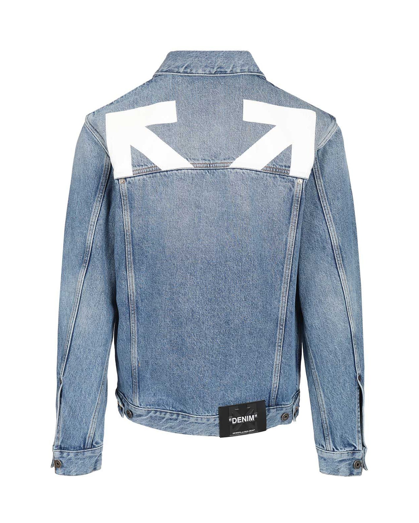 Denim Jacket Half Arrow Light Medium Blue