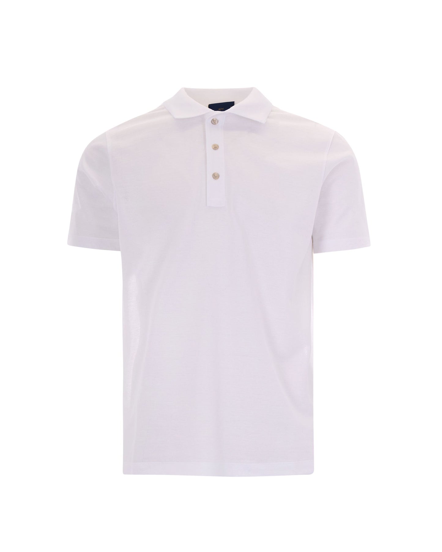 Polo Shirt Double Bianca White