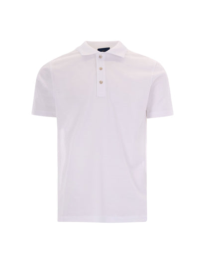Polo Shirt Double Bianca White