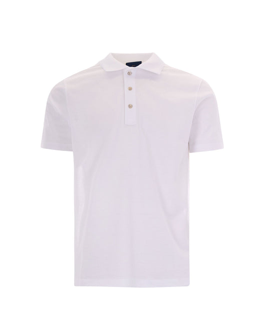 Polo Shirt Double Bianca White