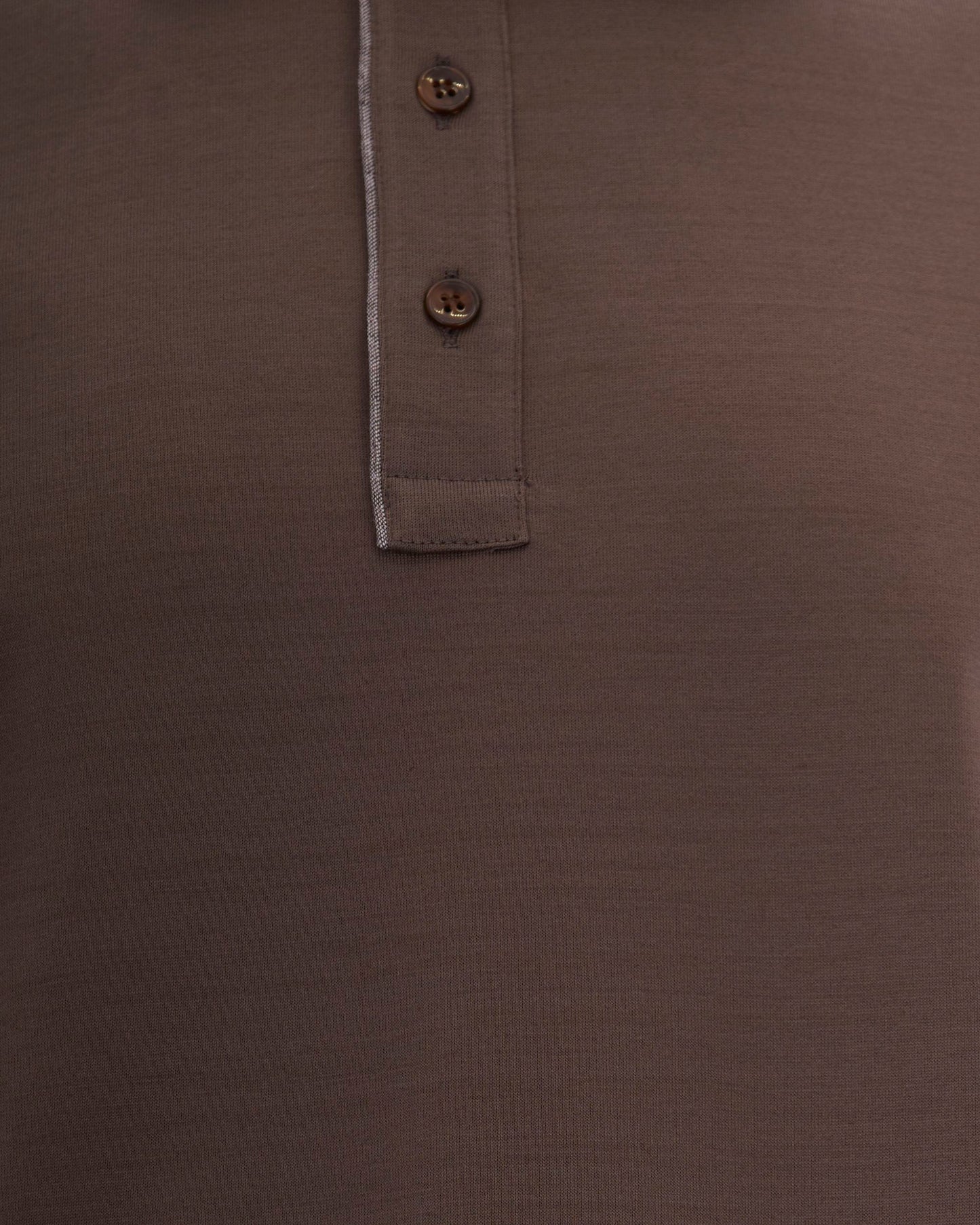 Polo Shirt Double Jersey Brown