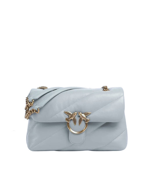 Shoulder Bag Love Bag Puff Pearl Grey/Antique Gold