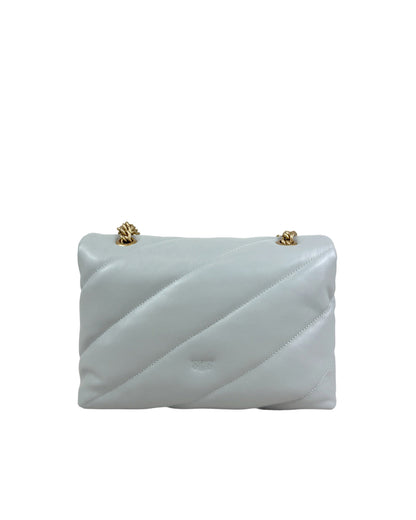Shoulder Bag Love Bag Puff Pearl Grey/Antique Gold