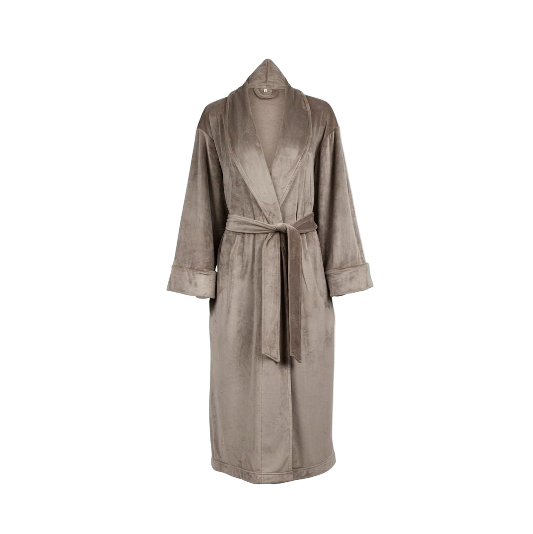ted baker dressing gown grey Plush Velour Women's Robe / X-Large Girls night out dress