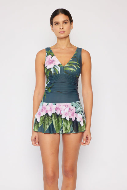 Marina West K4723 Swim Dress (Aloha Forest)