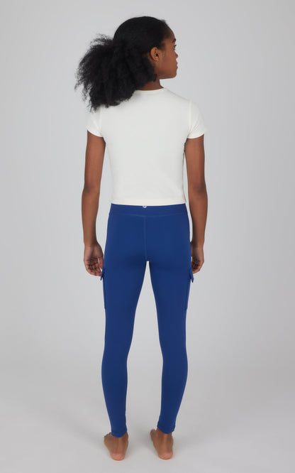 Girls 2 PK Polarlux Everyday Cargo Pocket Legging + Everyday Basic Legging