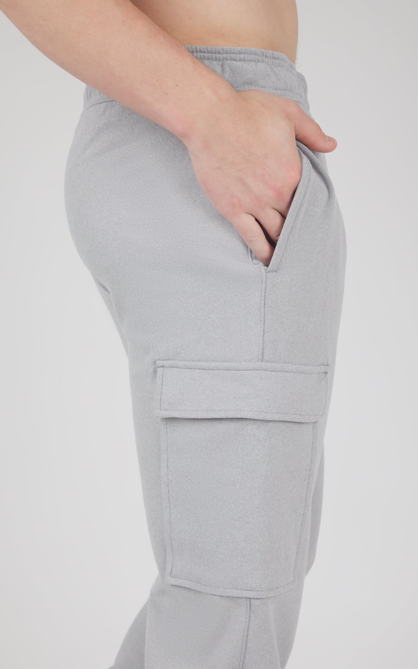 Mens Ultra Melange James Fleece Cargo Jogger