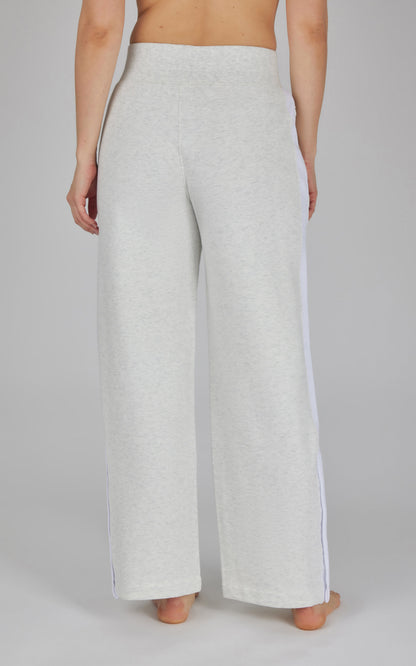 Cloud Plush Wide Leg Pant with Snap Detail