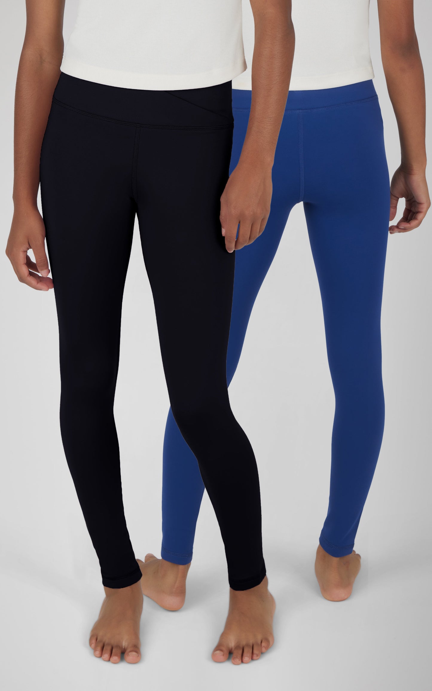 Girls 2 Pack  Polarlux Madison Basic Crossover Waist Legging and Polarlux Everday Ankle Legging