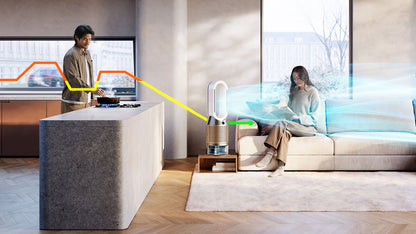 Dyson Purifier Humidify+Cool PH2 De-NOx Tower in White/Gold