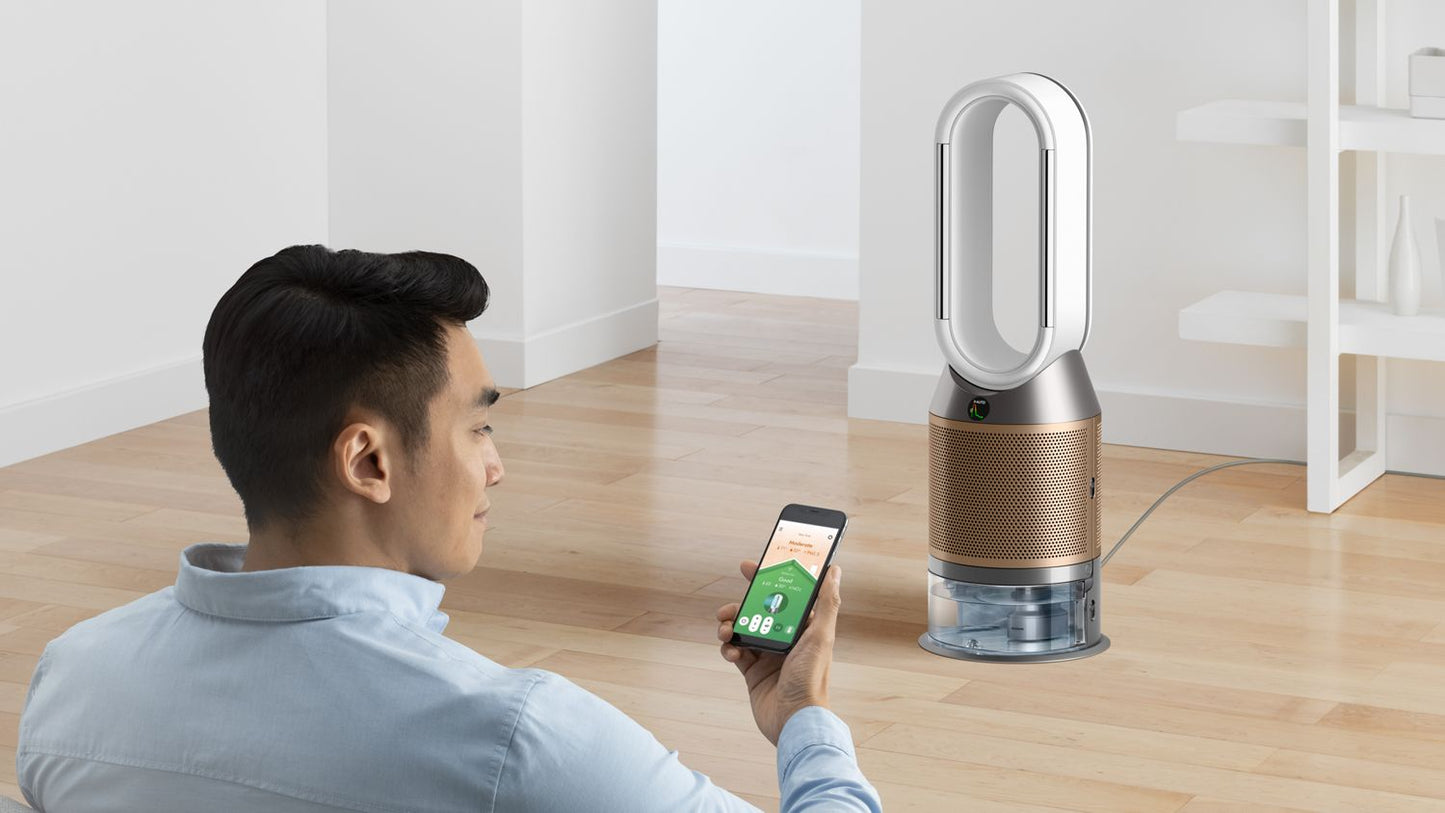 Dyson Purifier Humidify+Cool PH2 De-NOx Tower in White/Gold