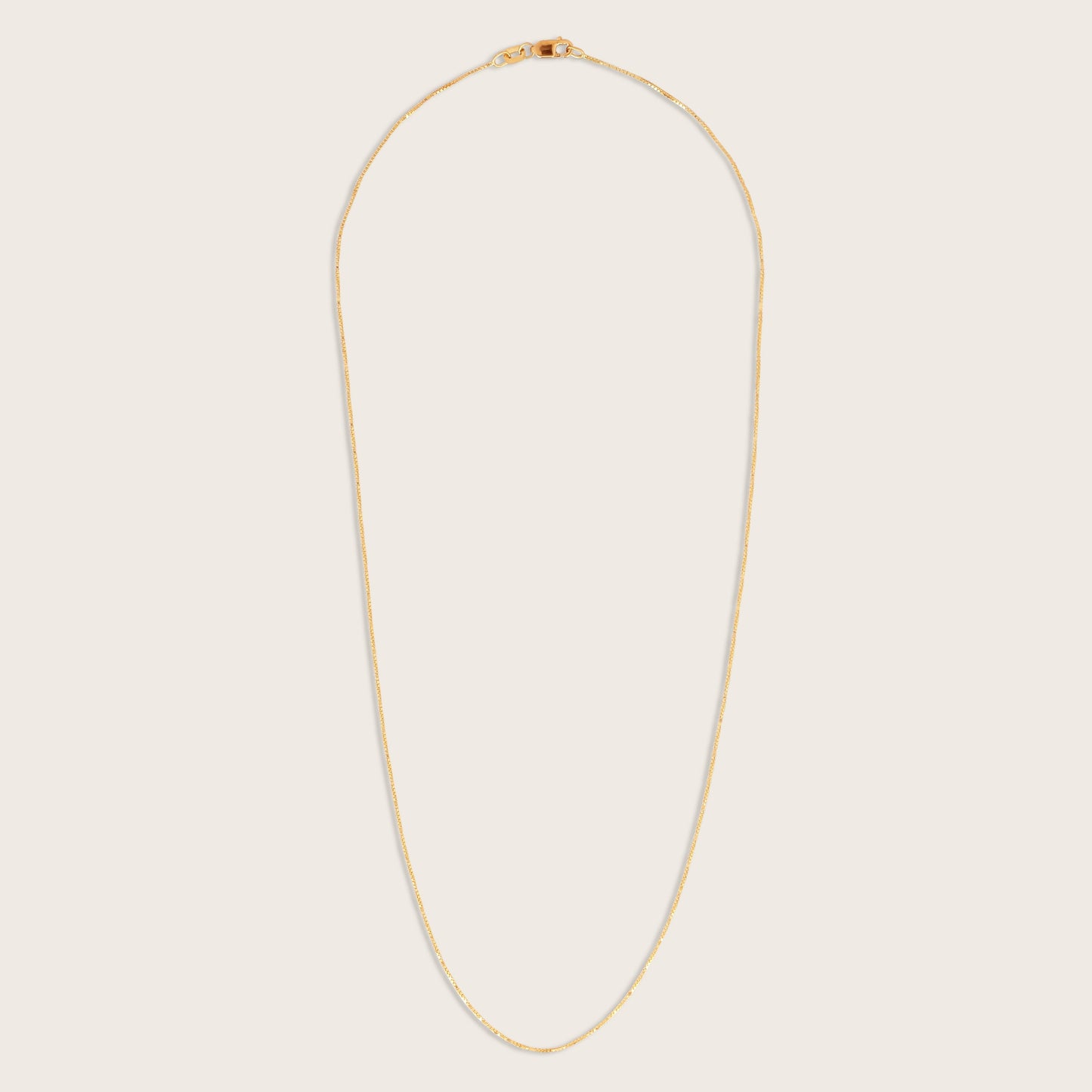 14k Yellow Gold Petite Box Chain Necklace