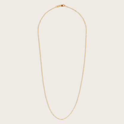 14k Yellow Gold Petite Box Chain Necklace