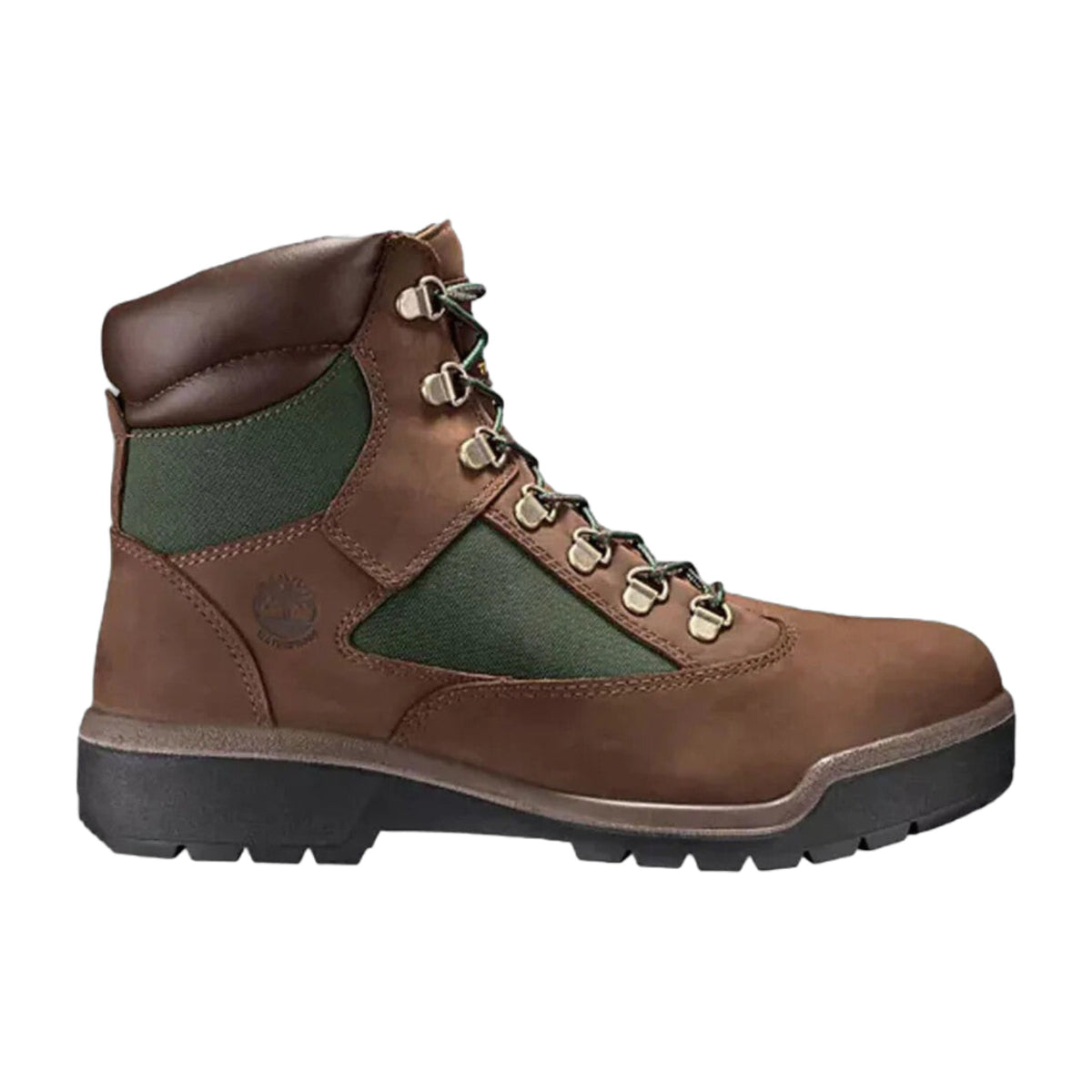 Timberland 6-Inch Waterproof Field Boot Men's Boots — Brown/Green Nubuck