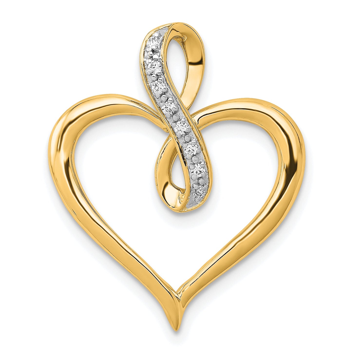 Diamond Infinity Heart Pendant
