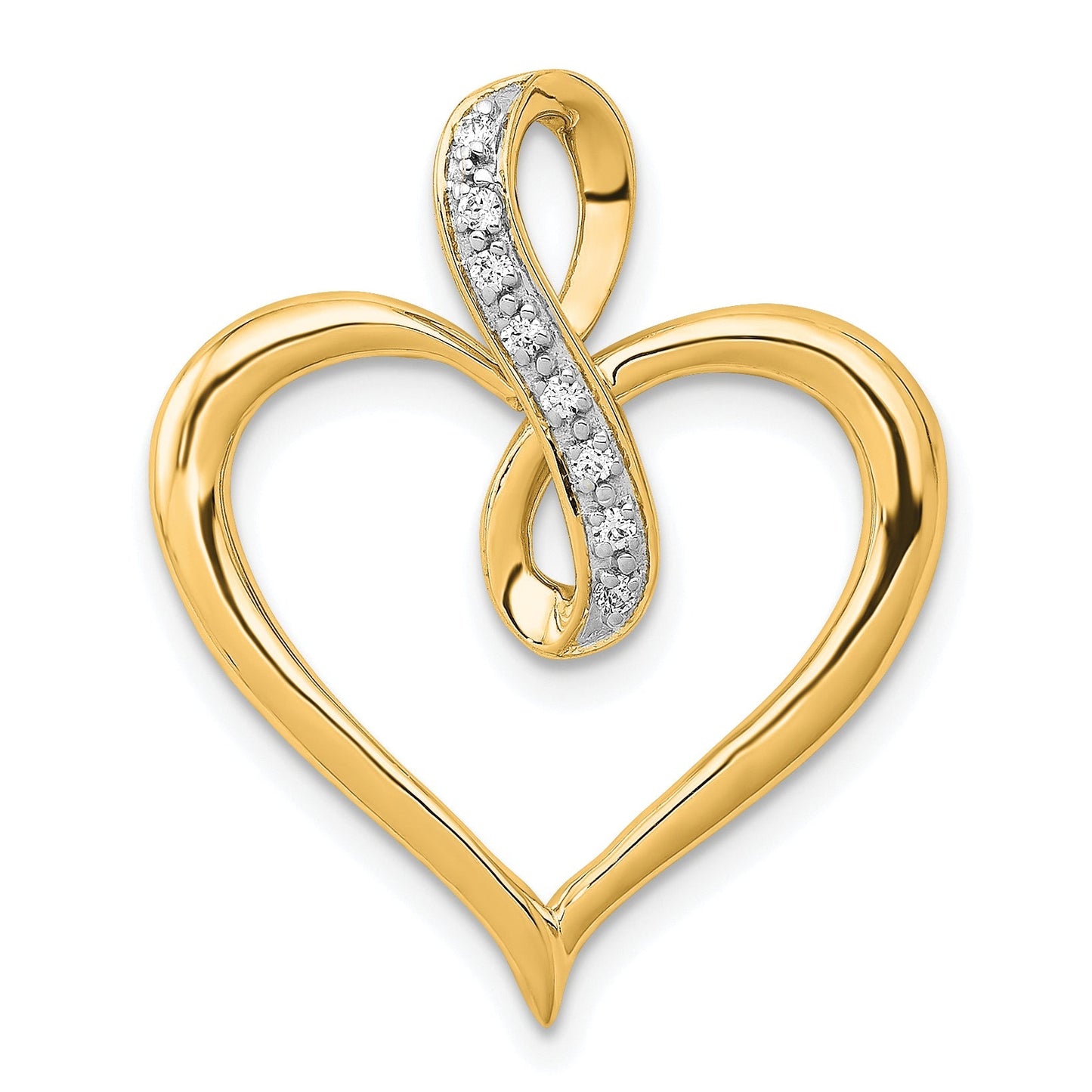 Diamond Infinity Heart Pendant