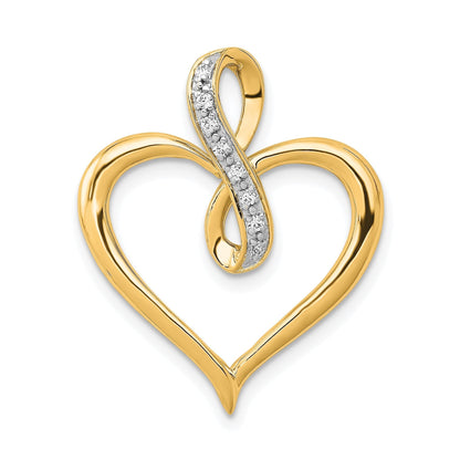Diamond Infinity Heart Pendant