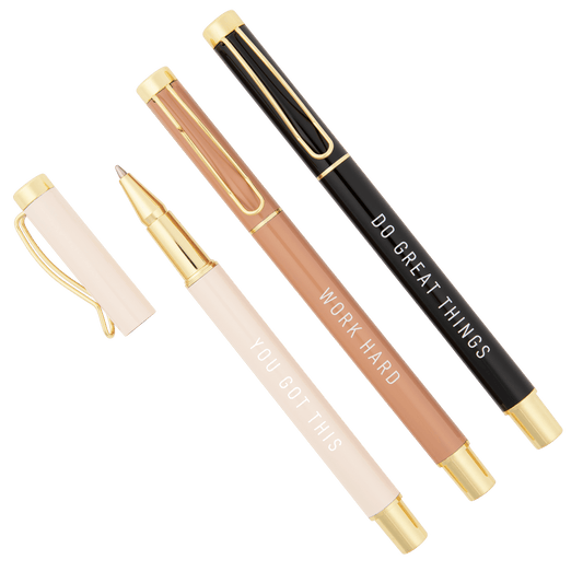 Motivational Metal Pen Set