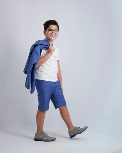 Egyptian Blue Short Dress Pants