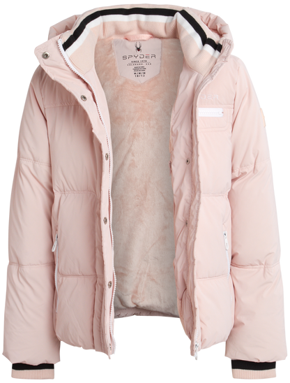 Girls Puffer Jacket - Powder Pink